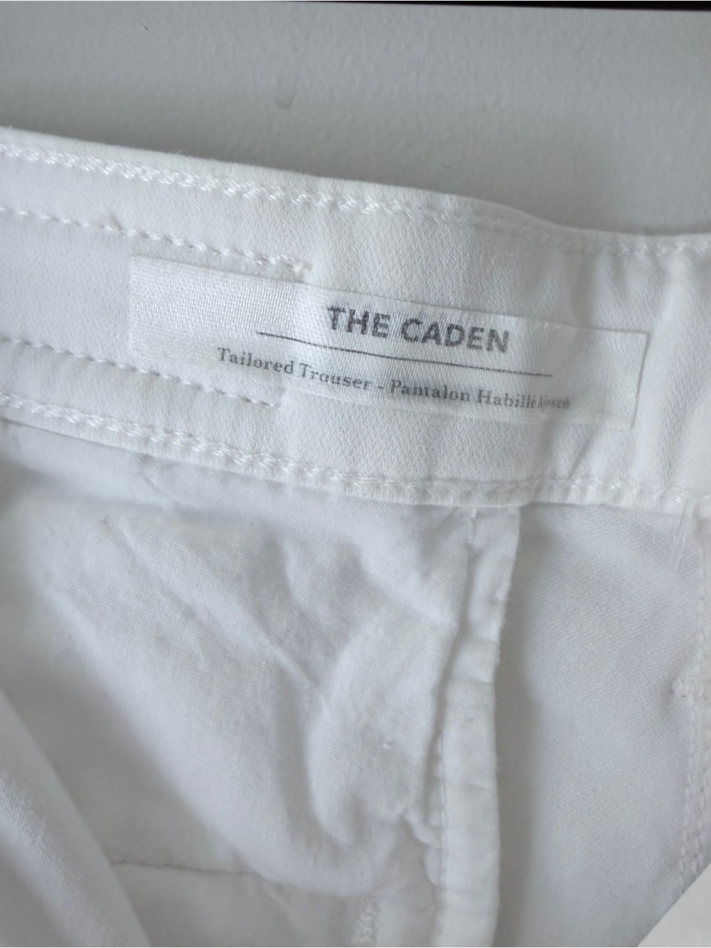 AG Adriano Goldschmied The Caden Tailored Trouser White 25 NWT | Slim Chino - Picture 10 of 16